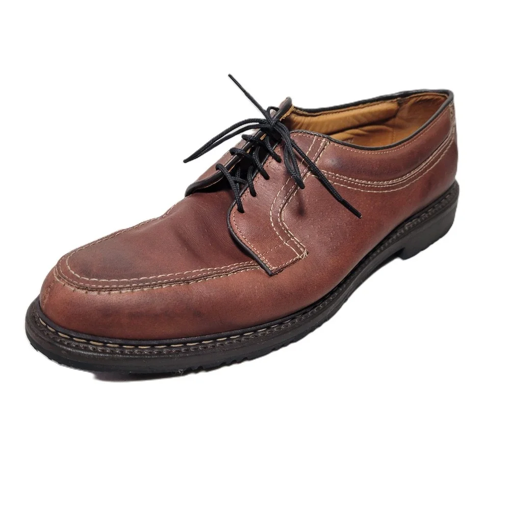 Allen Edmonds Wilbert‎ Brown Leather Cap Toe Oxford Shoes Men's 10.5 D